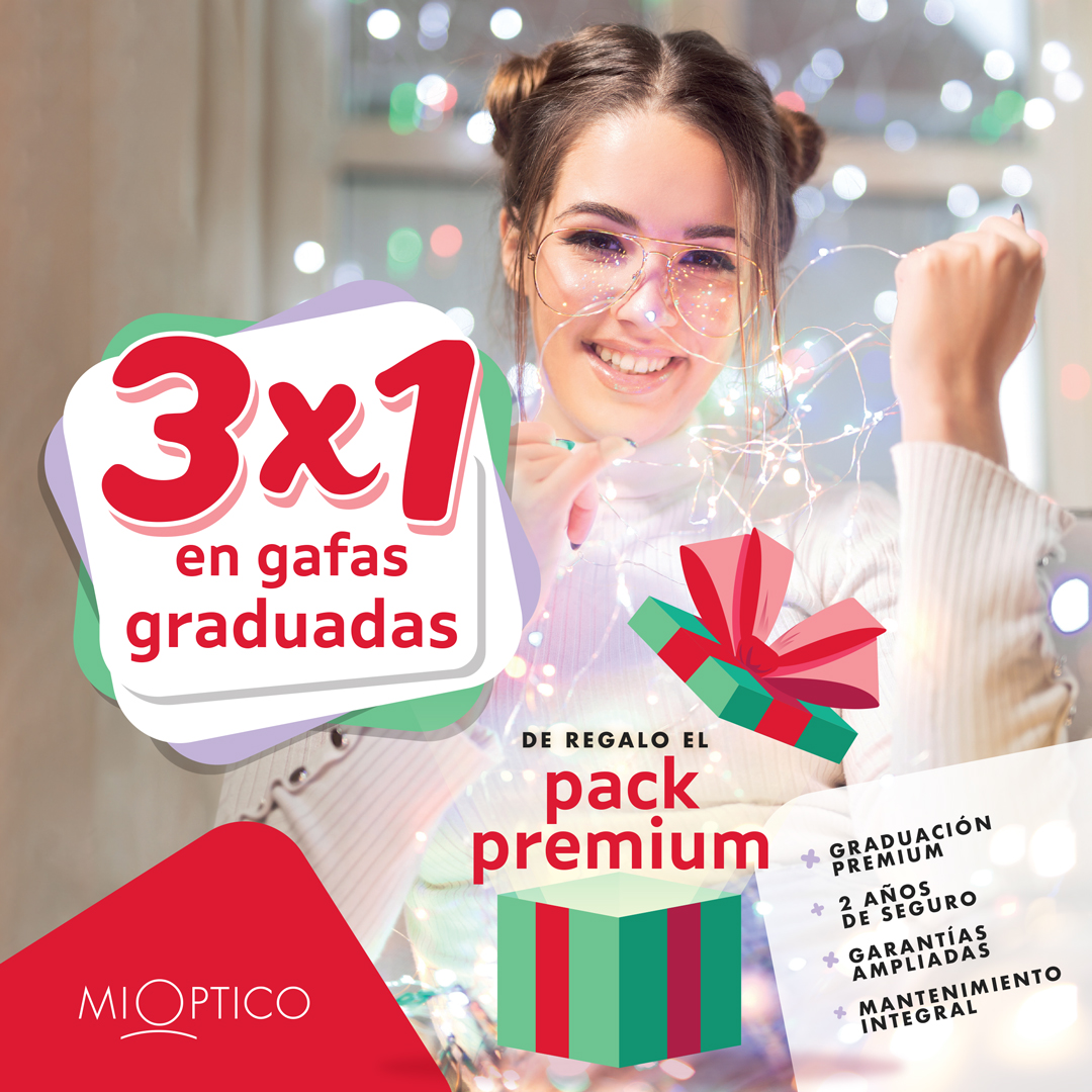 Promoción navideña en gafas graduadas en MIOPTICO